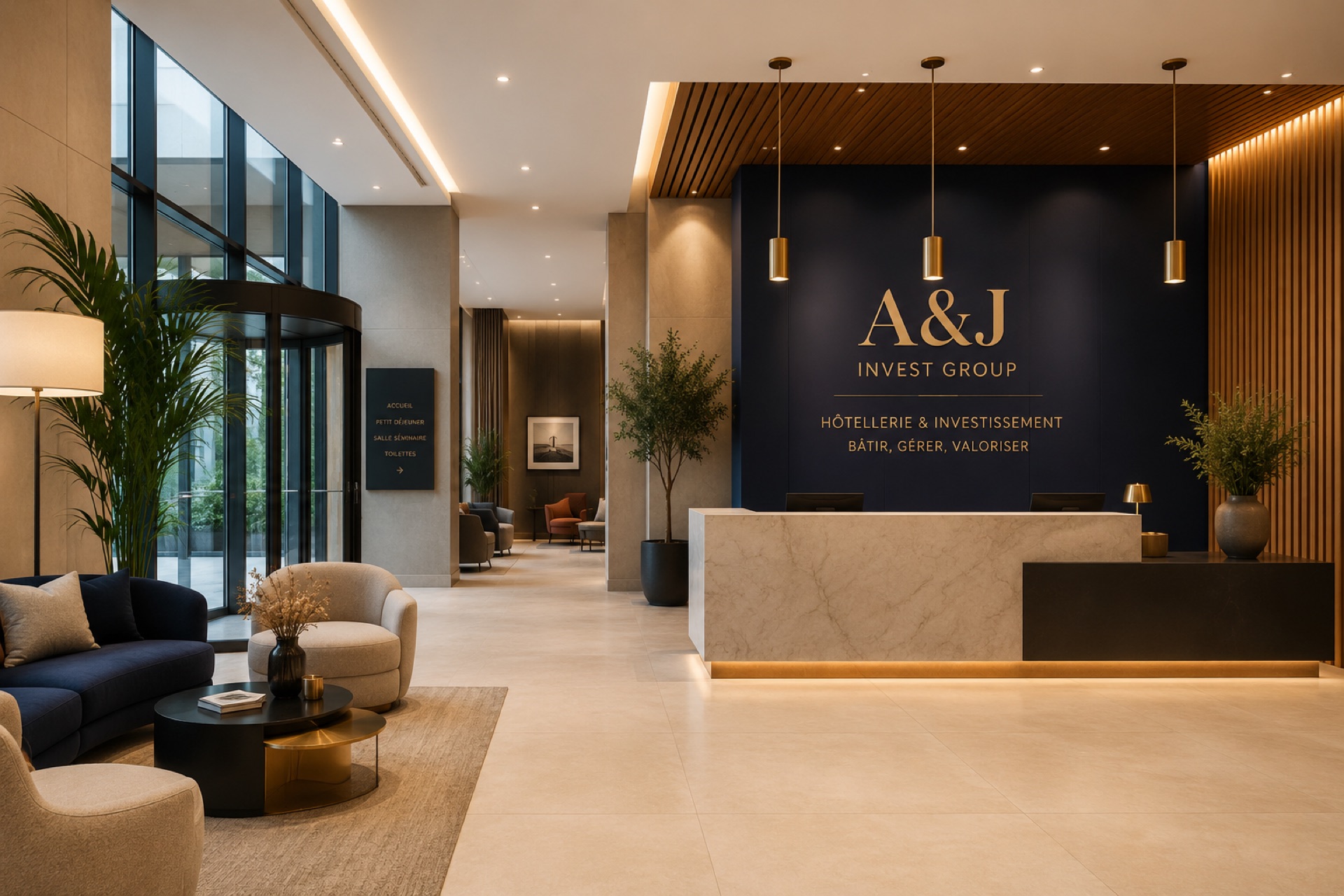 Hall d’hôtel contemporain A&J Invest Group
